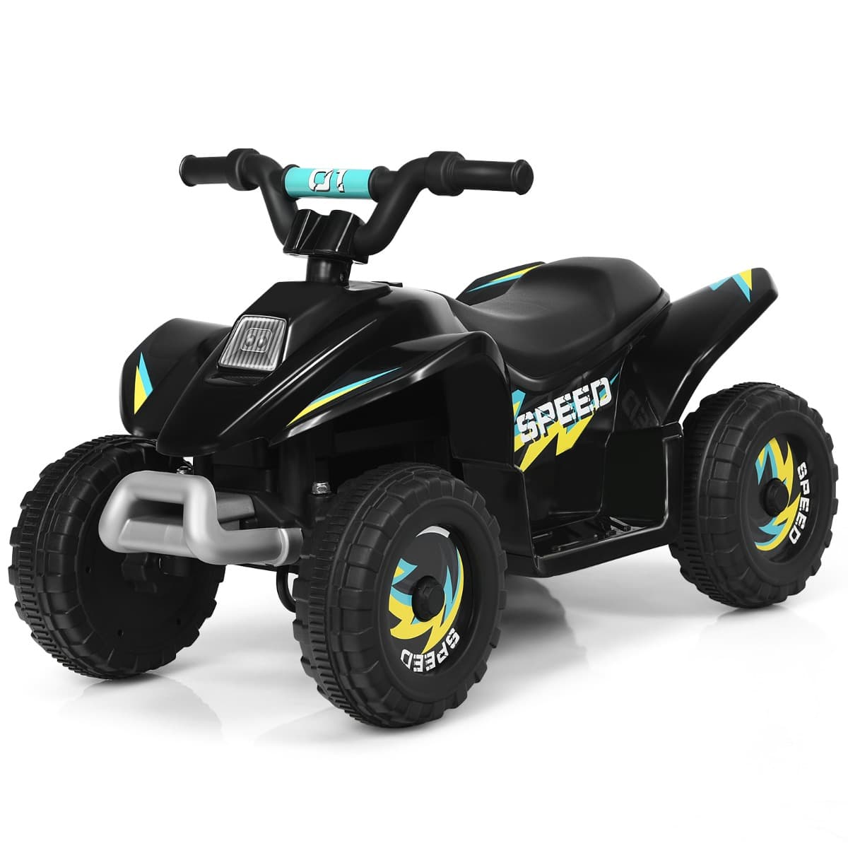 CostwayQuad Buggy Electrique pour Enfant 6 V 4,5 Km-H MAX Voiture pour Enfants de 3 Ans+ Noir