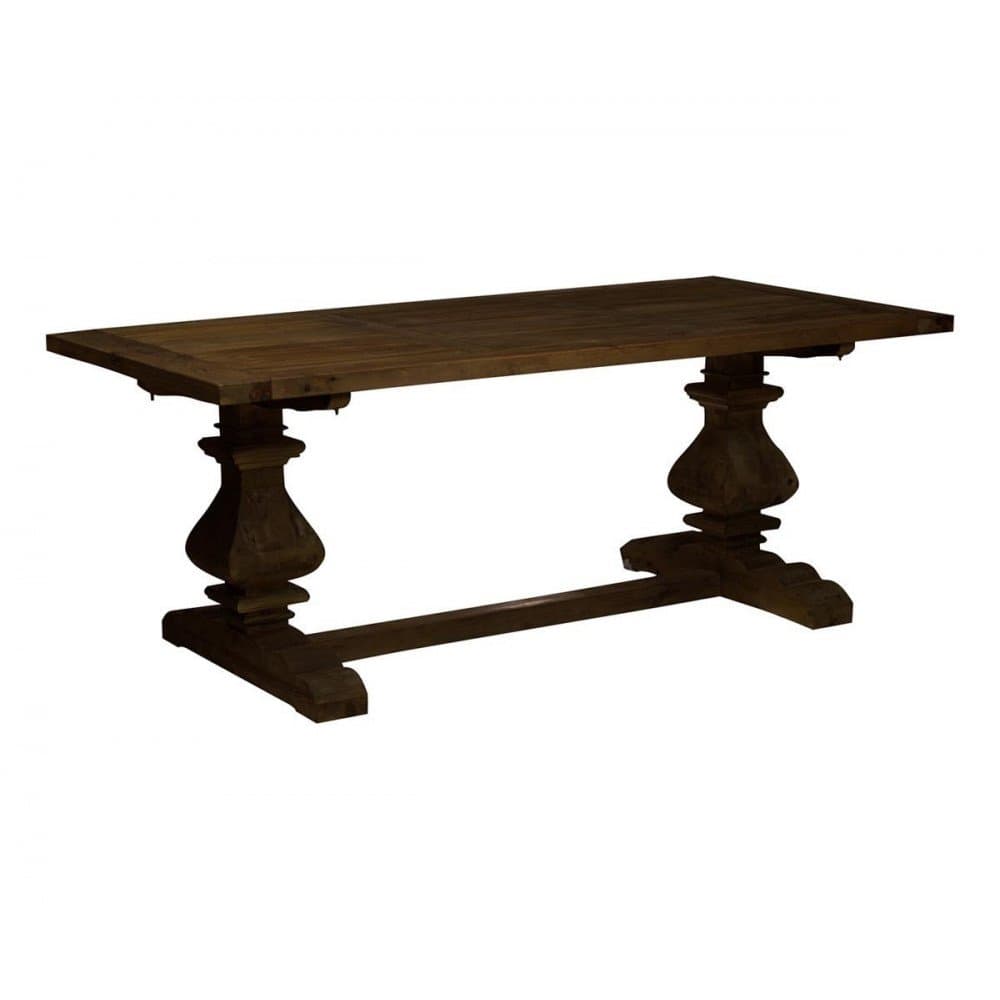 Table Rustique Rectangulaire Bois Massif Lisa