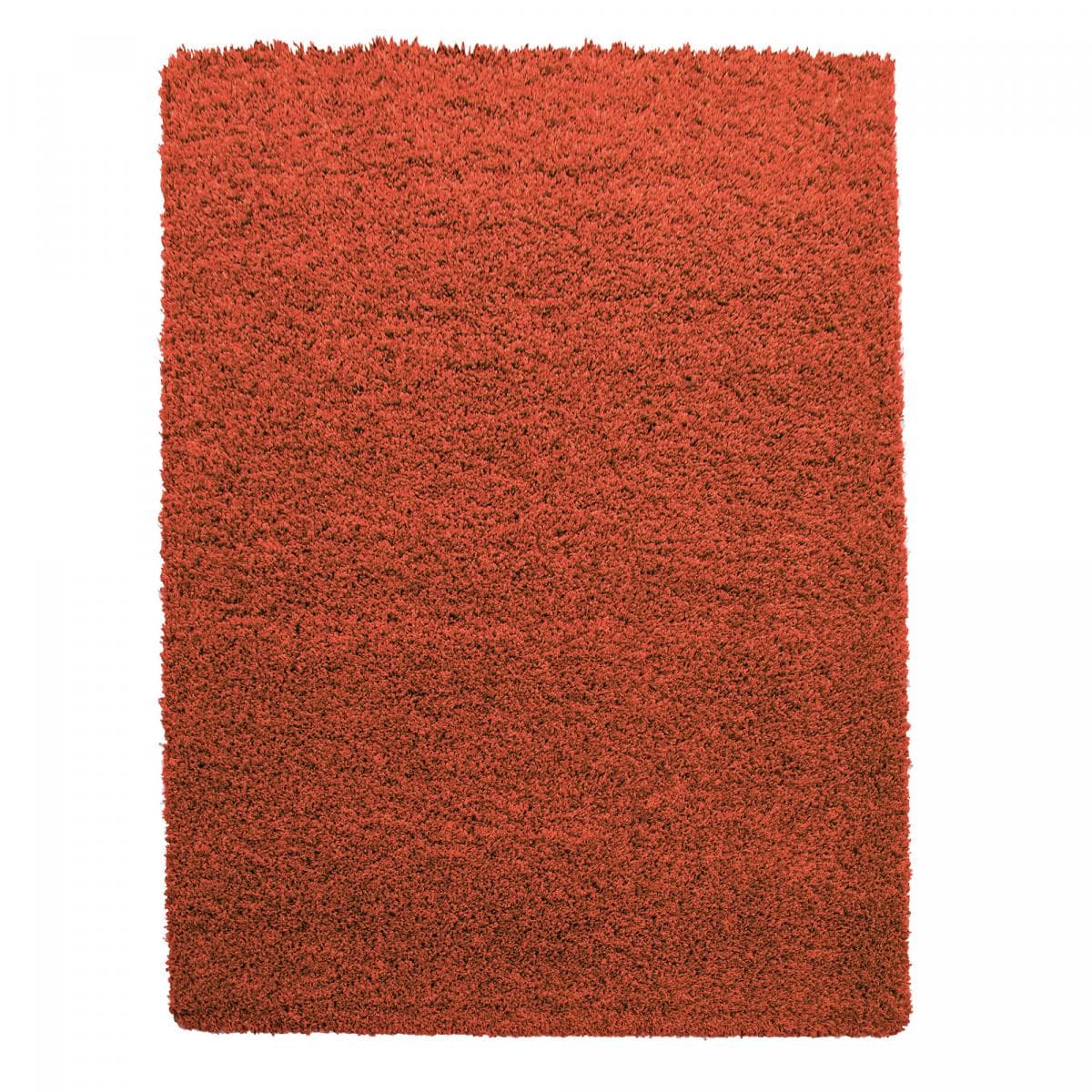 Tapis poils longs shaggy tissé motif uni UNI L